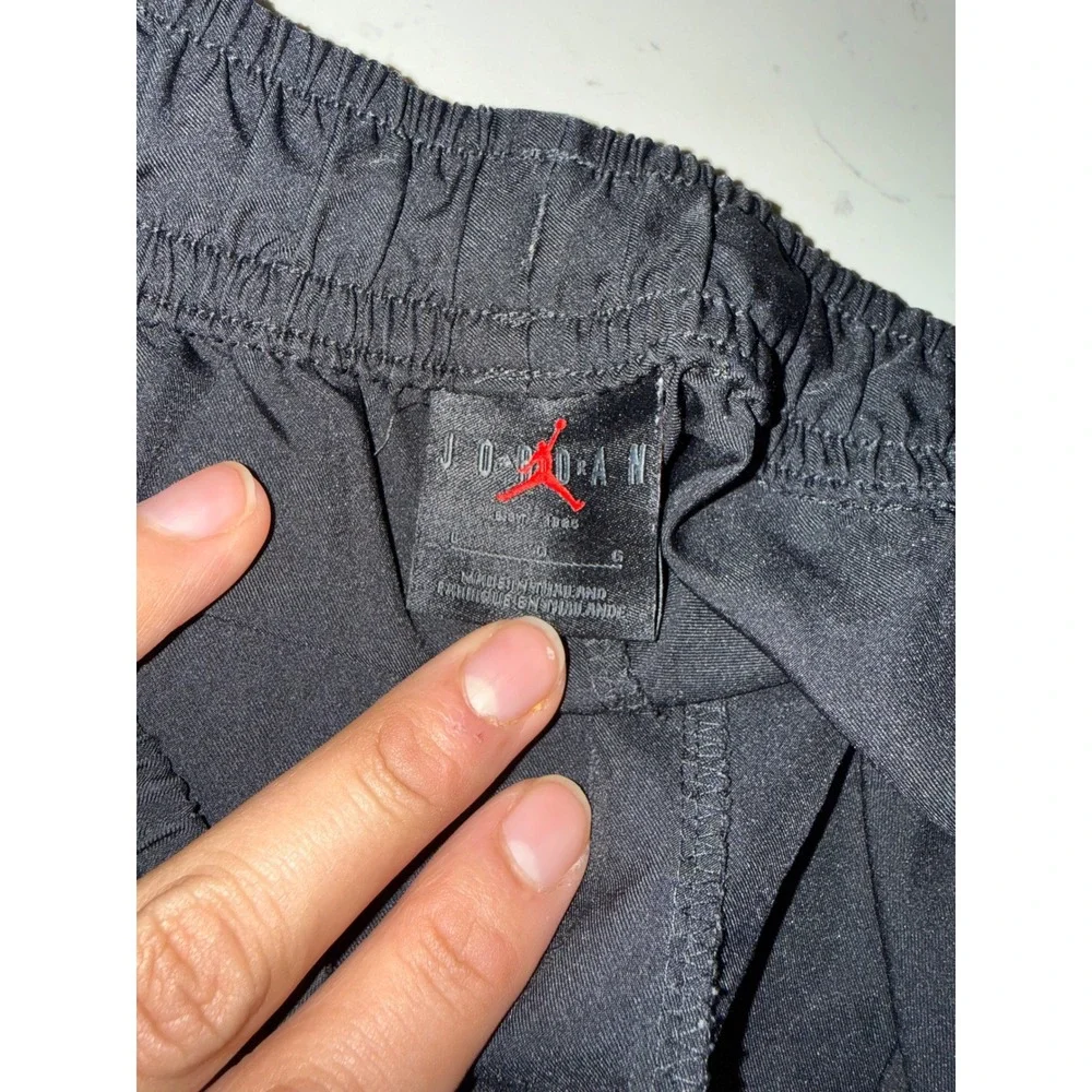 Jordan‎ Dri-FIT Mesh Panel Track Pants Mens Lg Black Jumpman Zipper Ankle Cuffs